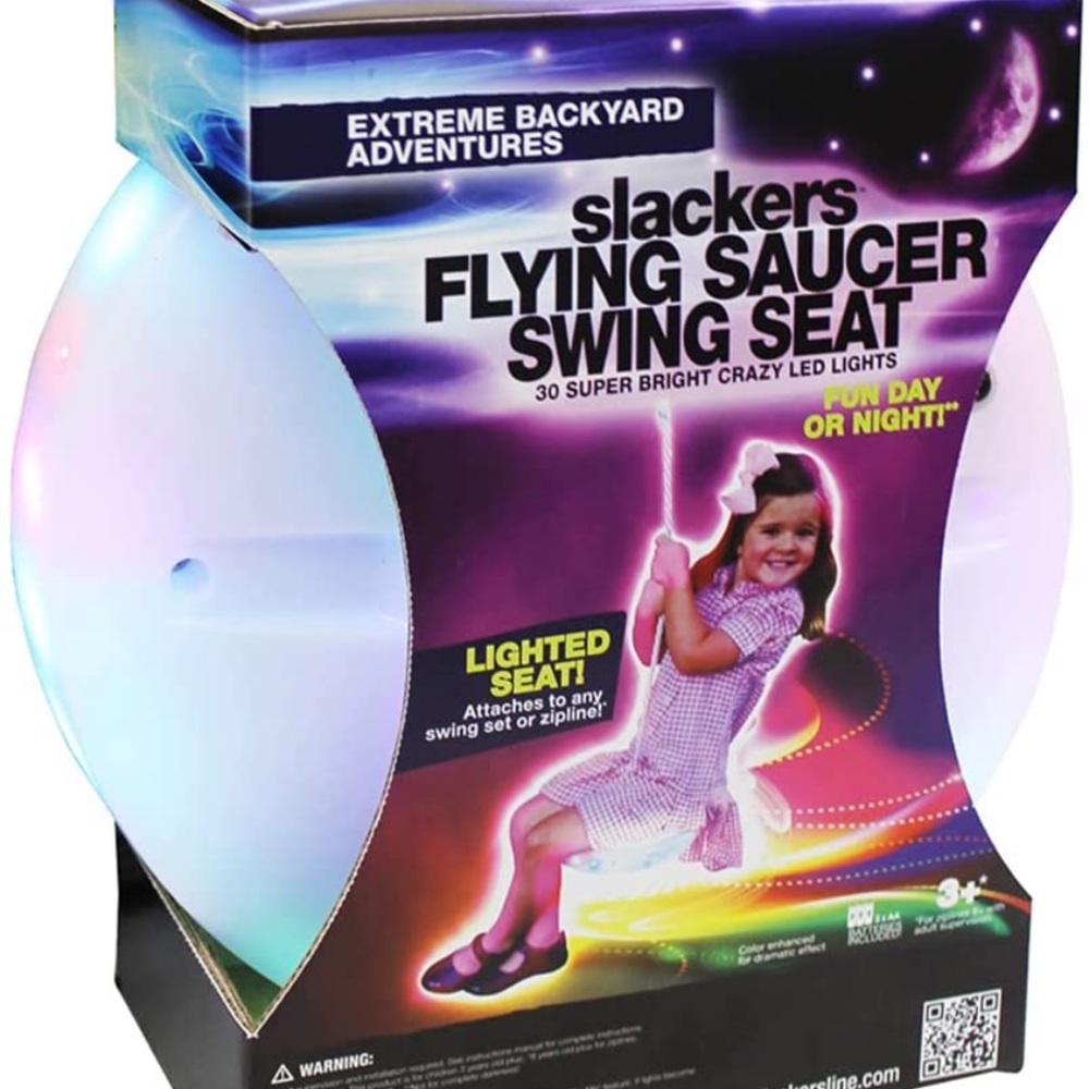 Slackers Night Riderz LED Flying Saucer Swing Seat